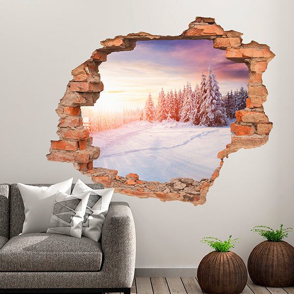 Wandtattoos: Loch Dämmerung im Winter