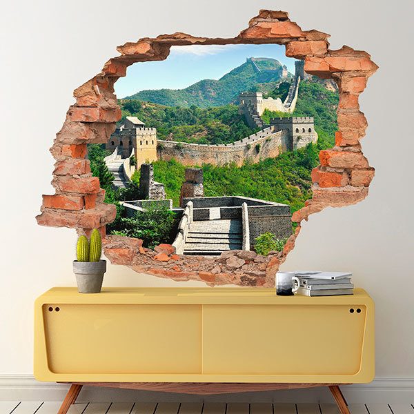 Wandtattoos: Loch Große Mauer von China