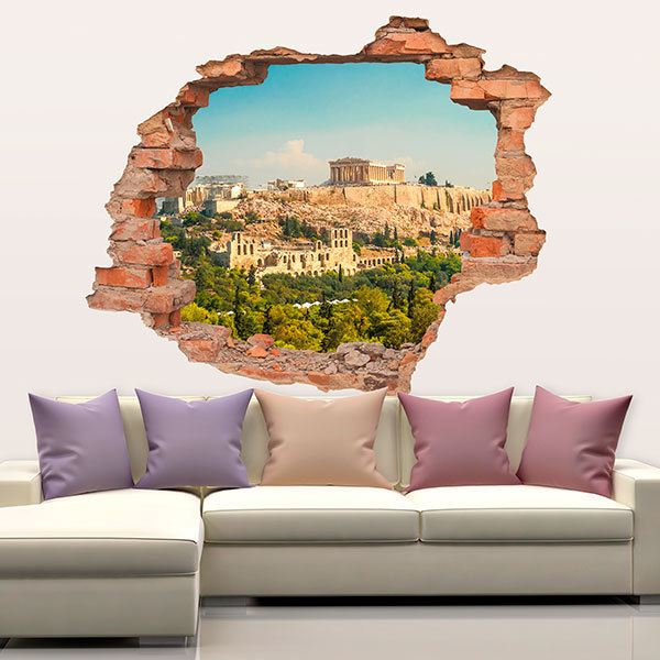 Wandtattoos: Loch Akropolis von Athen