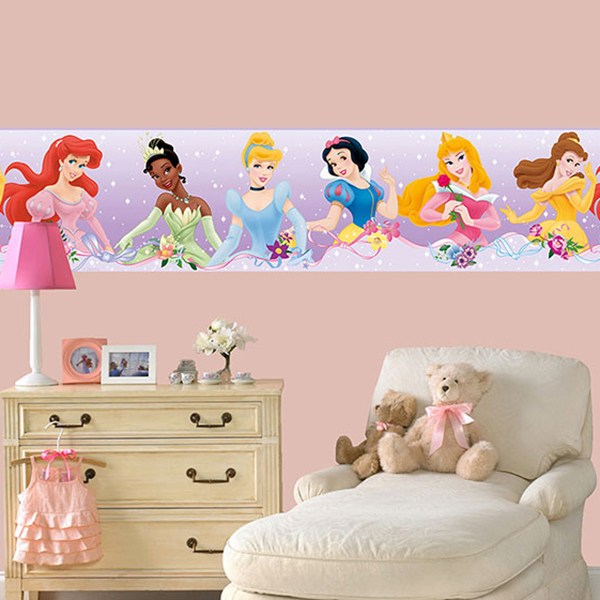 Kinderzimmer Wandtattoo: Bordüre Disney-Prinzessinnen 1