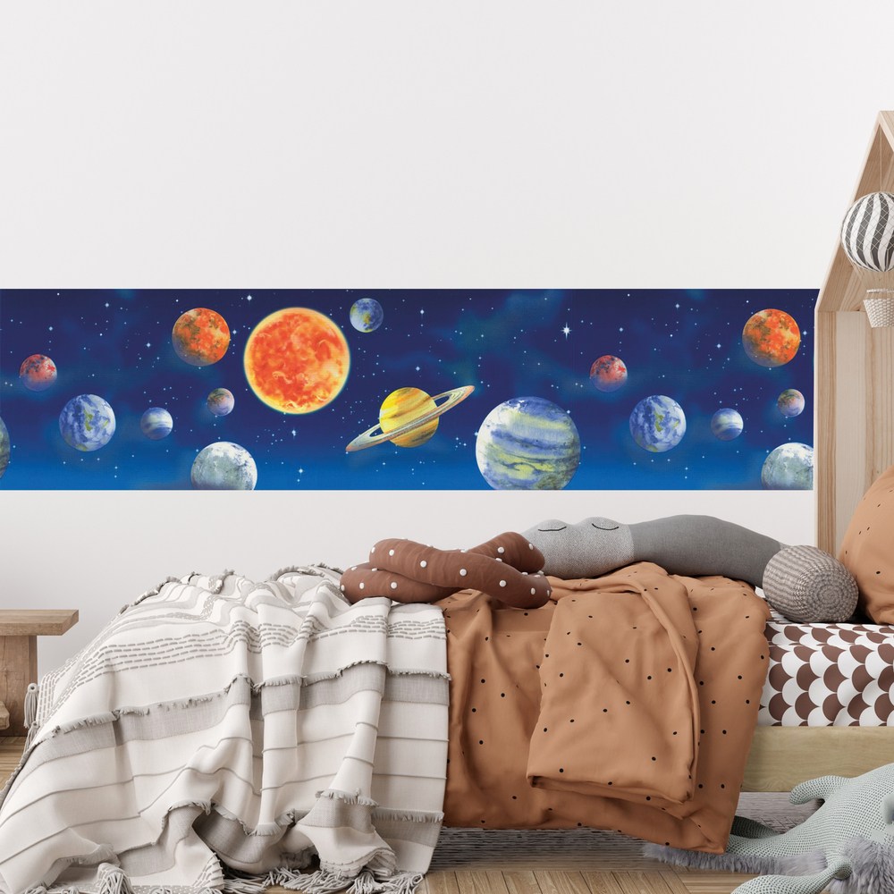 Kinderzimmer Wandtattoo: Bordüre Weltraum