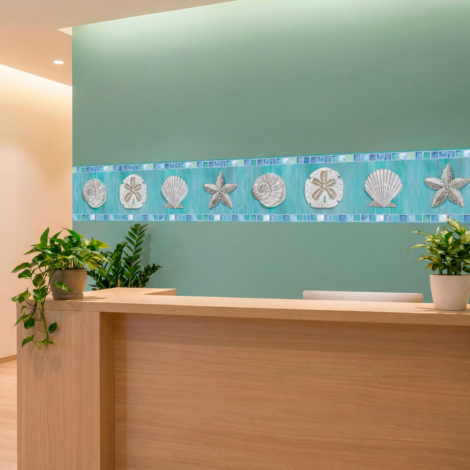 Wandtattoos: Bord&uuml;re Muscheln