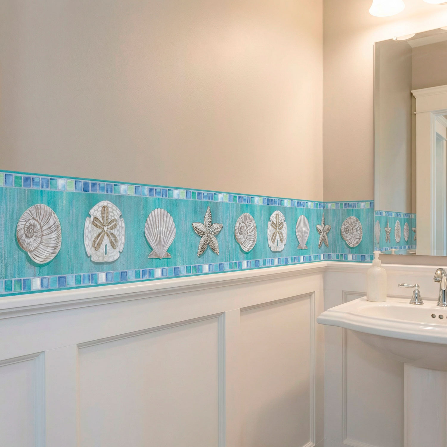 Wandtattoos: Bord&uuml;re Muscheln