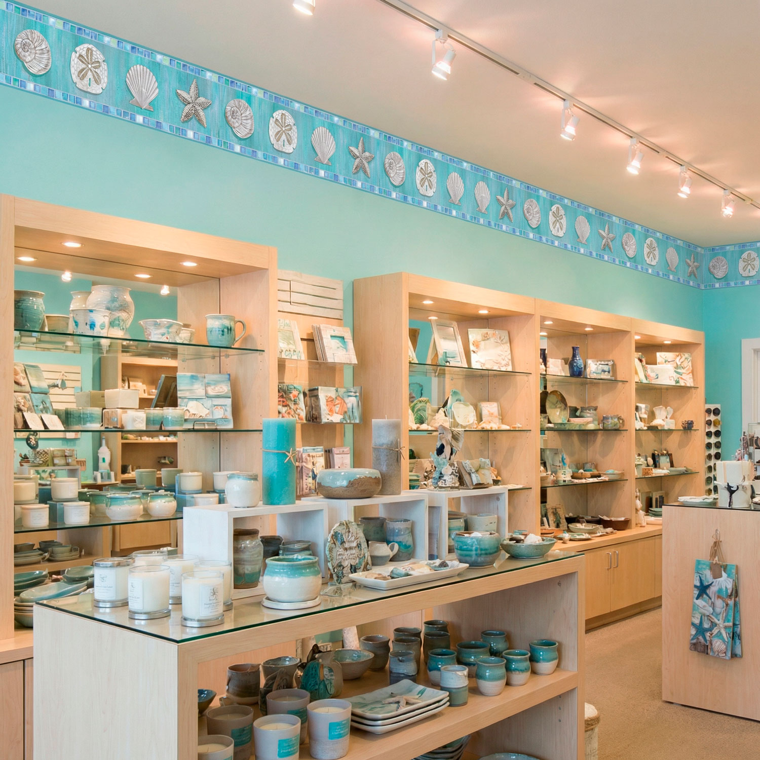 Wandtattoos: Bord&uuml;re Muscheln