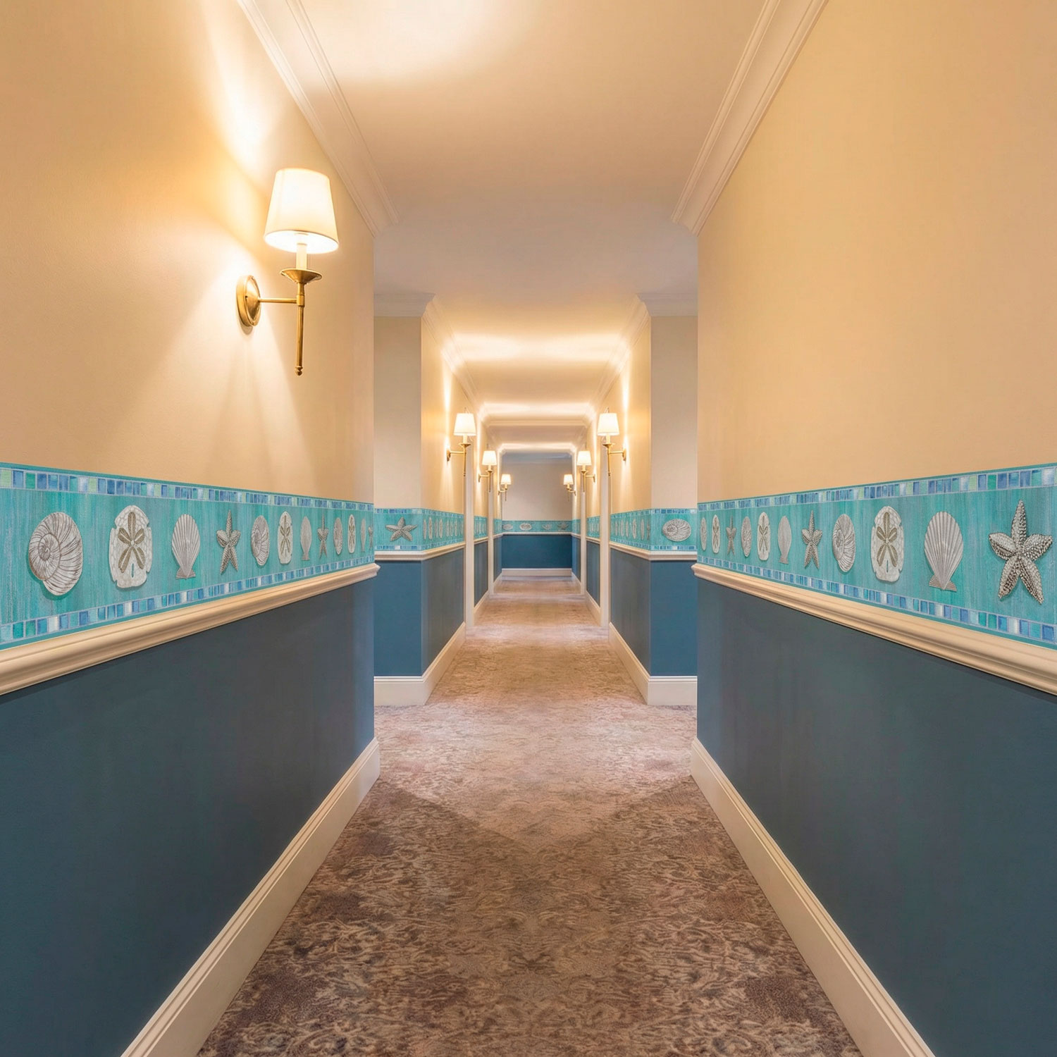 Wandtattoos: Bord&uuml;re Muscheln