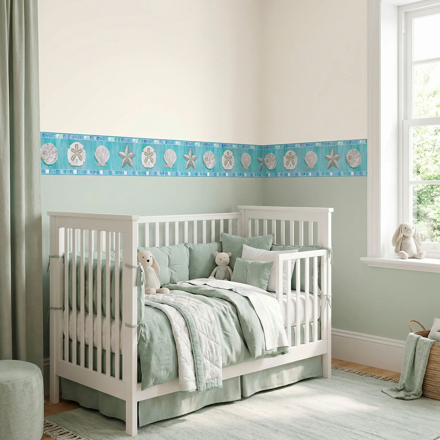 Wandtattoos: Bord&uuml;re Muscheln