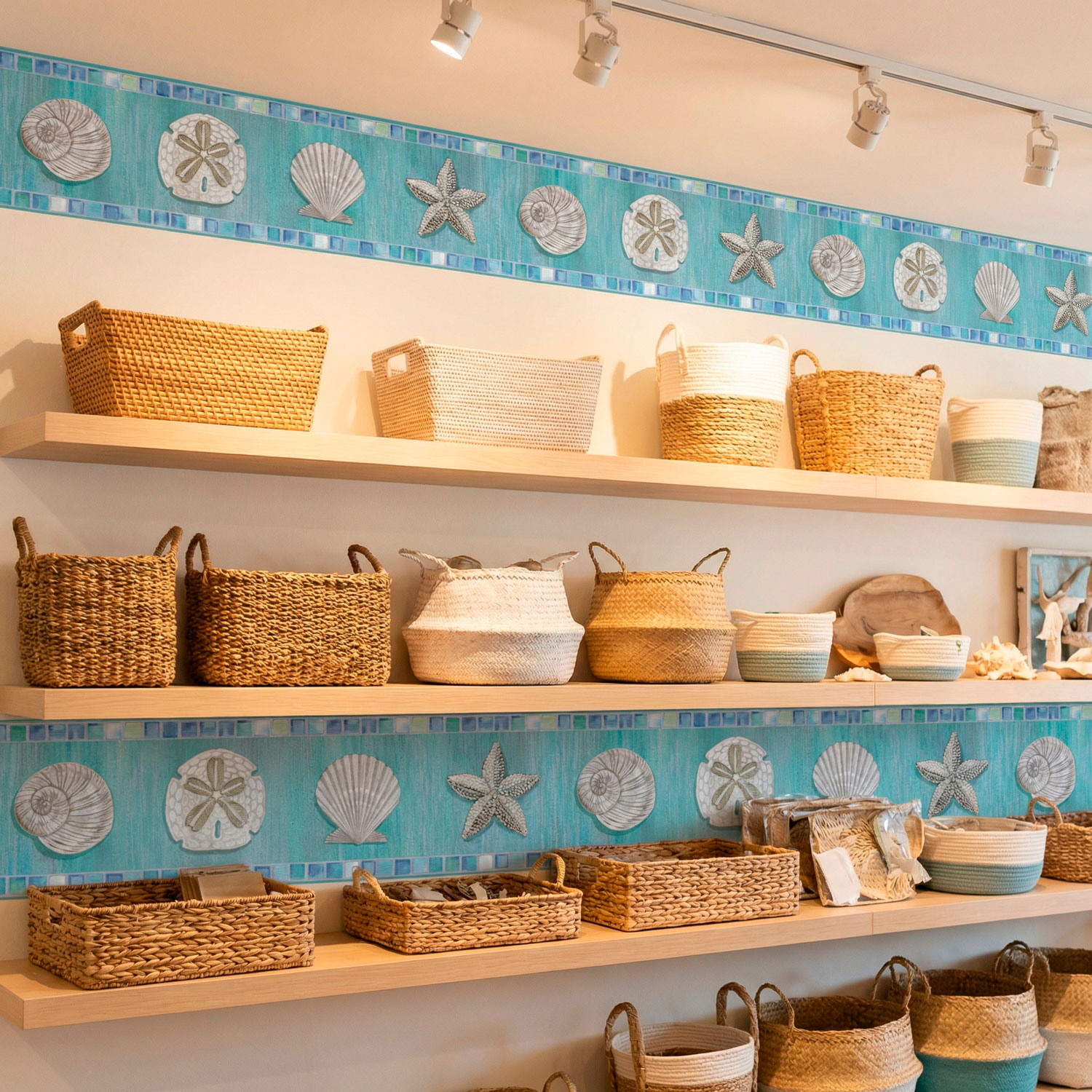 Wandtattoos: Bord&uuml;re Muscheln