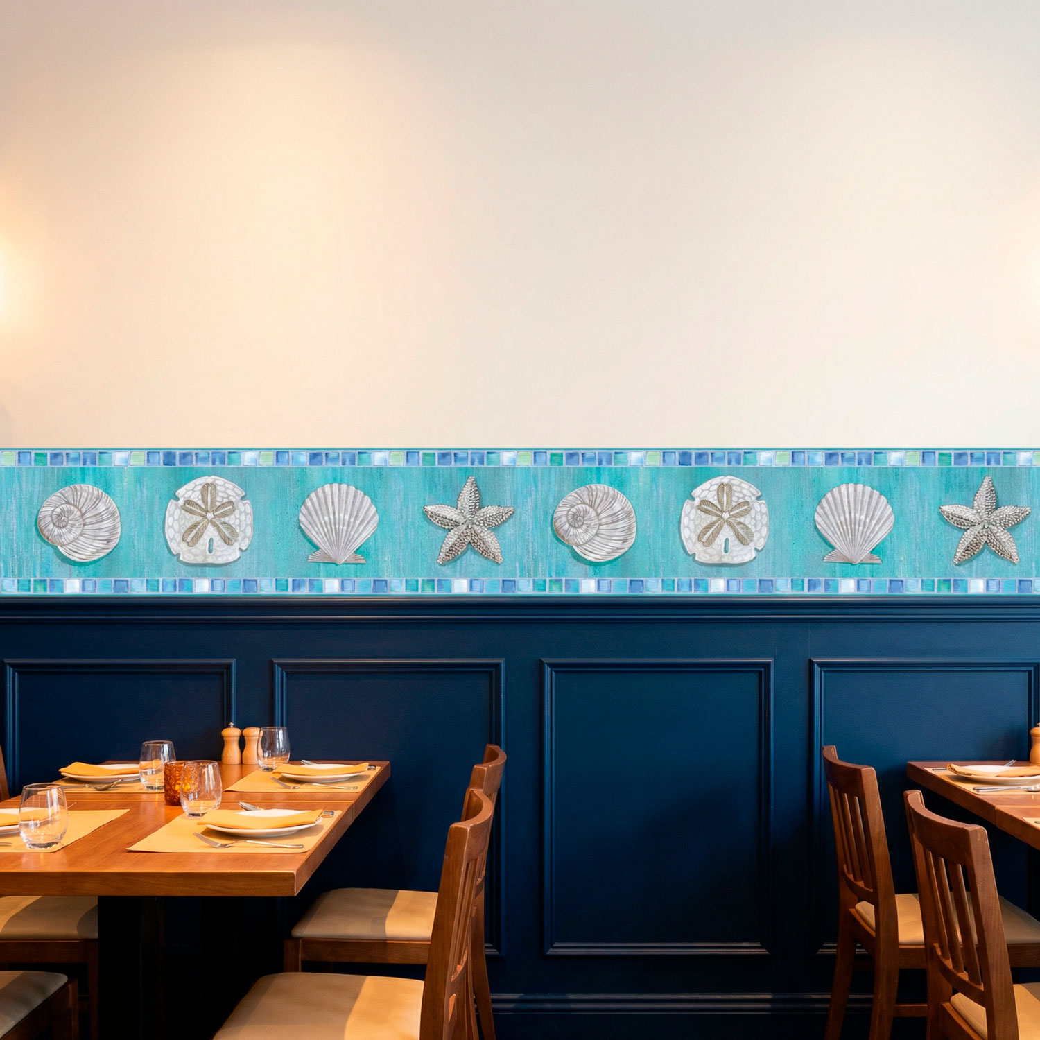 Wandtattoos: Bord&uuml;re Muscheln