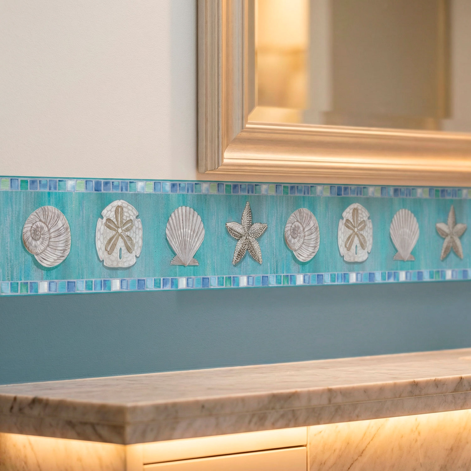 Wandtattoos: Bord&uuml;re Muscheln