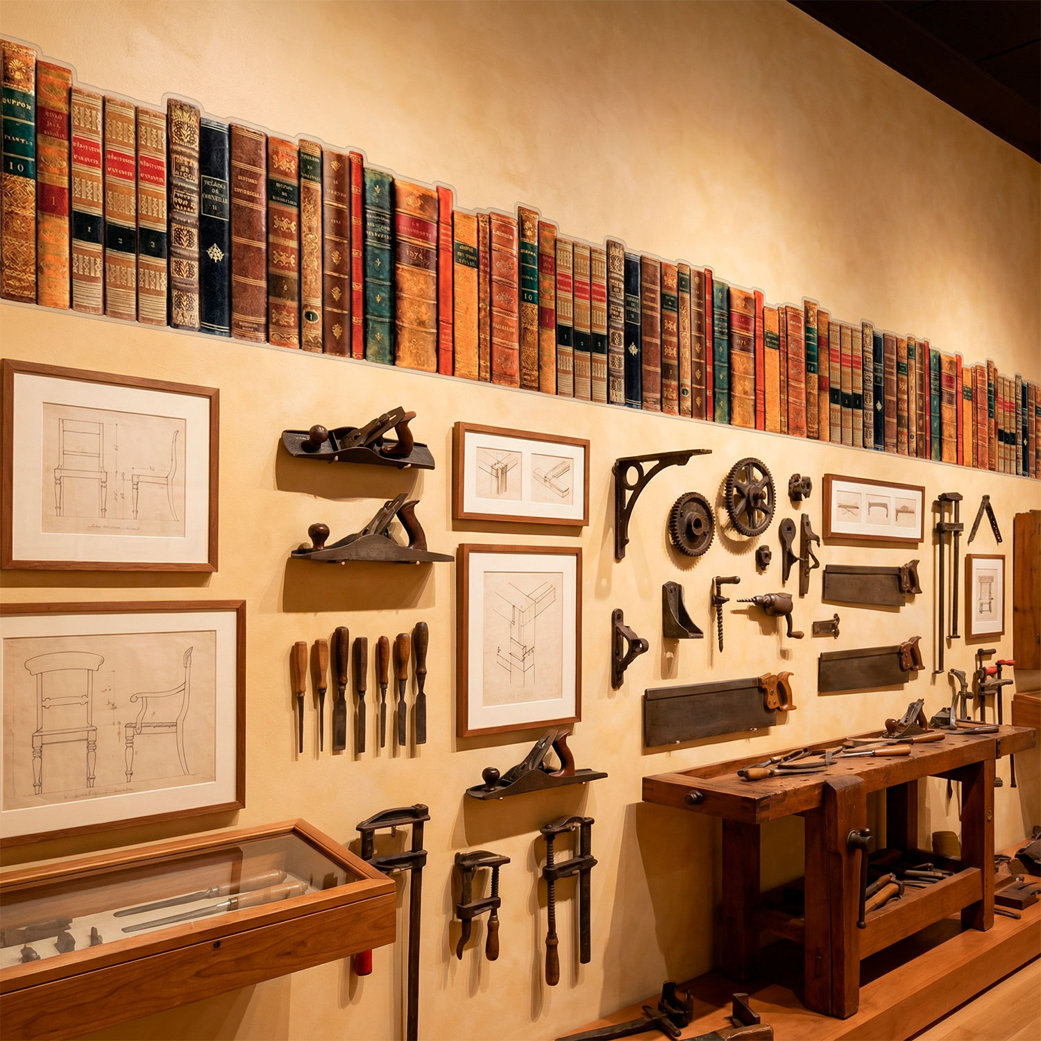 Wandtattoos: Bord&uuml;re mit B&uuml;cher