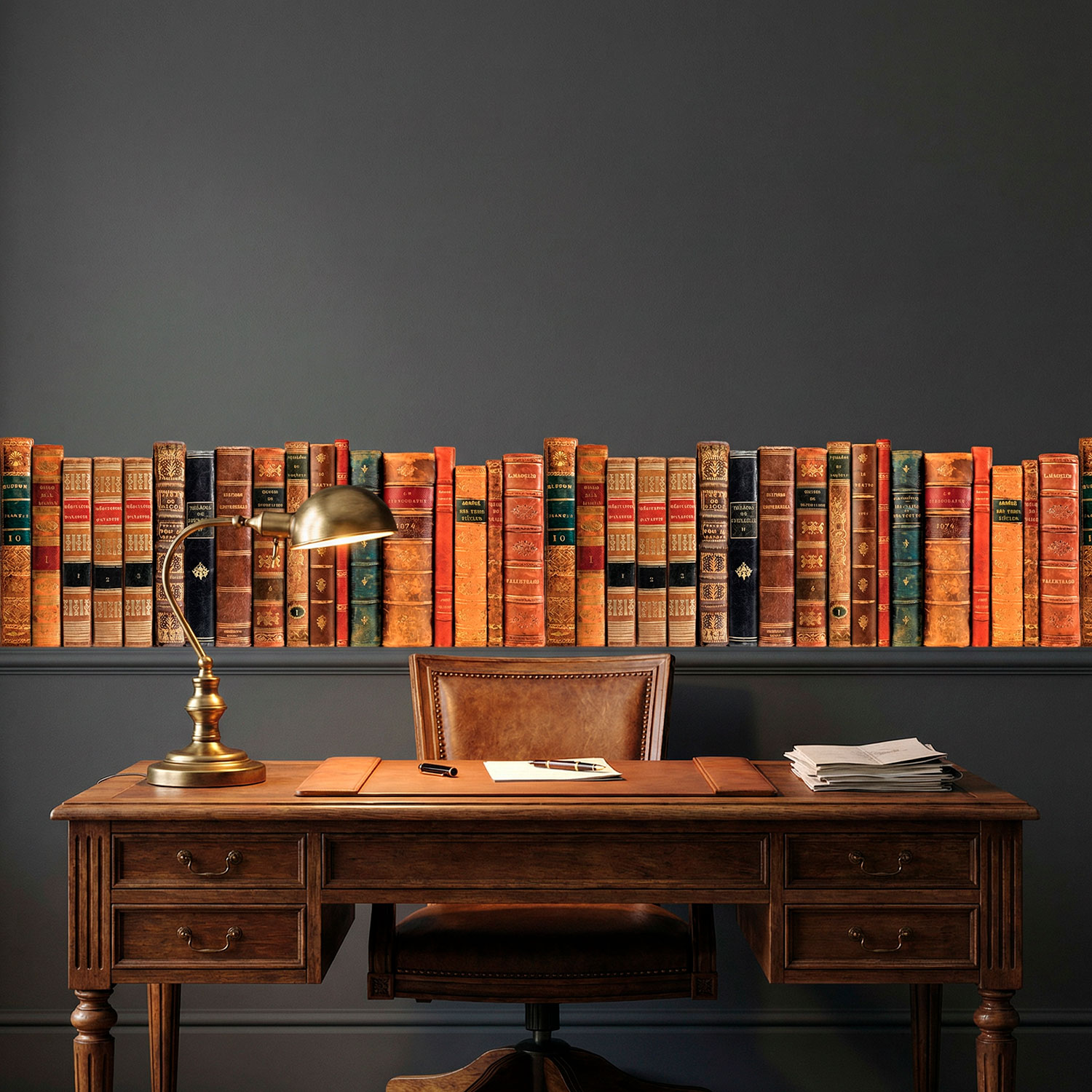 Wandtattoos: Bord&uuml;re mit B&uuml;cher