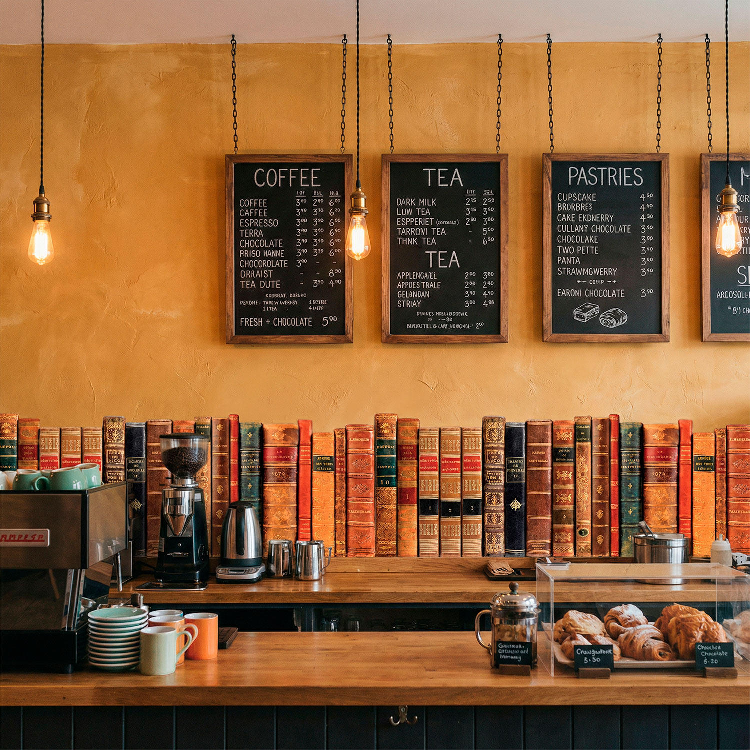 Wandtattoos: Bord&uuml;re mit B&uuml;cher