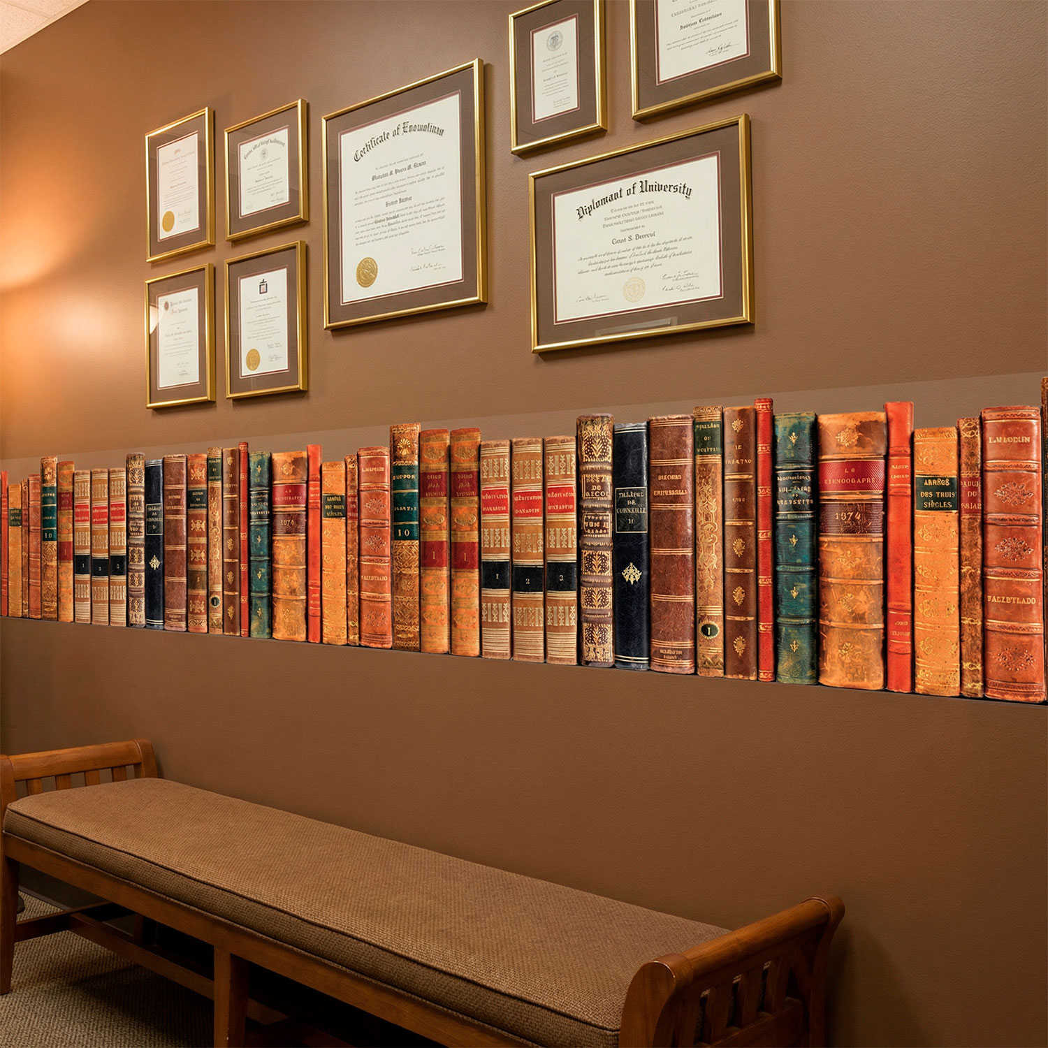 Wandtattoos: Bord&uuml;re mit B&uuml;cher