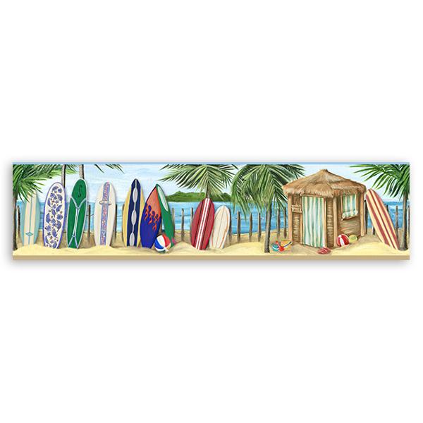 Wandtattoos: Bordüre mit Hawaiian Strand