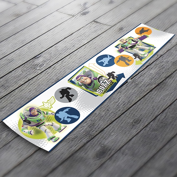 Kinderzimmer Wandtattoo: Bordüre selbstklebend kinderzimmer Buzz Lightyear