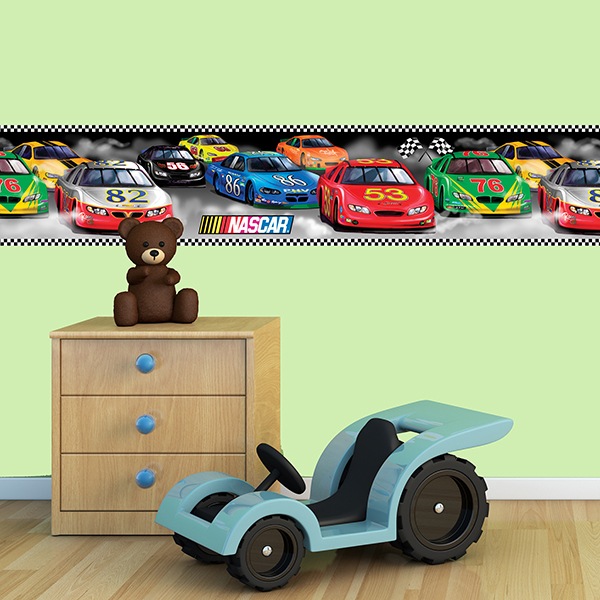 Kinderzimmer Wandtattoo: Bordüre Nascar