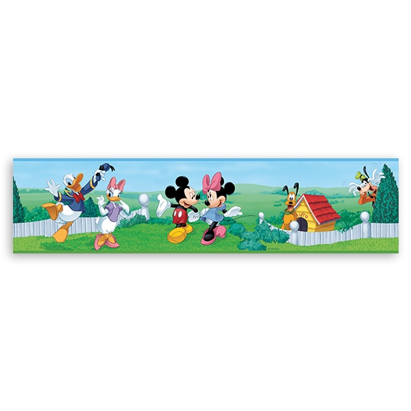 Kinderzimmer Wandtattoo: Bordüre Mickey und seine Freunde