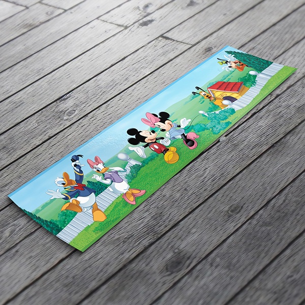 Kinderzimmer Wandtattoo: Bordüre Mickey und seine Freunde