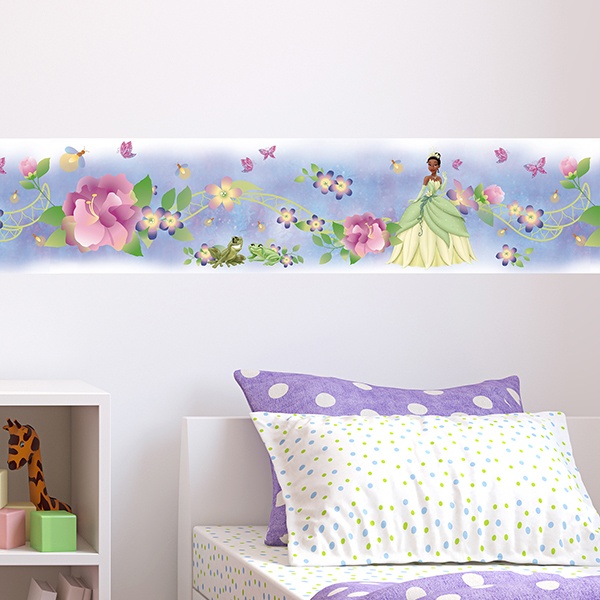 Kinderzimmer Wandtattoo: Bordüre Die Prinzessin und der Frosch