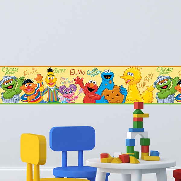 Kinderzimmer Wandtattoo: Bordüre Sesamstraße