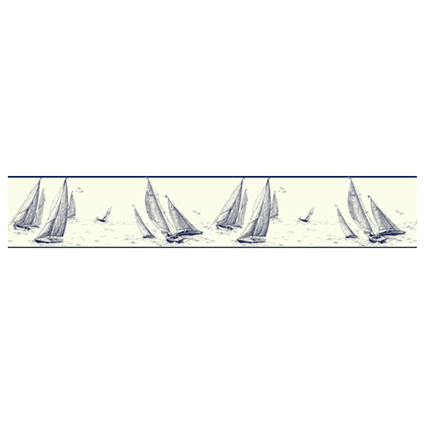 Wandtattoos: Gezeichnete Segelboote