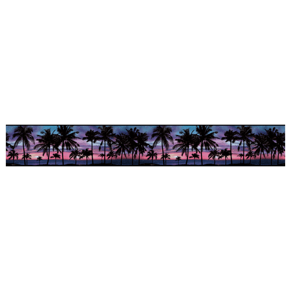 Wandtattoos: Sonnenuntergang unter Palmen