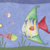 Kinderzimmer Wandtattoo: Fische auf dem Meeresgrund 3