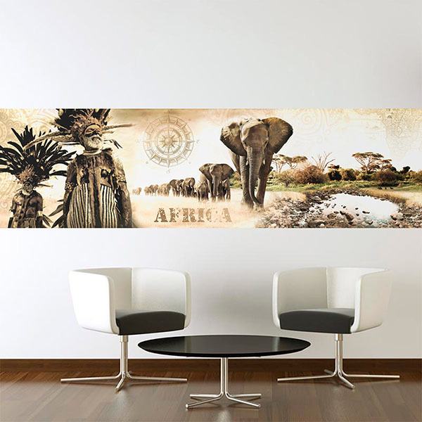 Wandtattoos: Afrikanische Landschafts-Collage