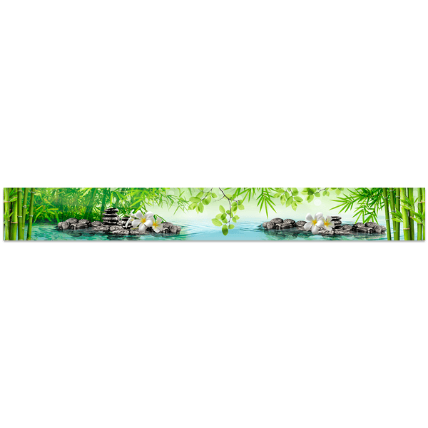 Wandtattoos: Fluss zwischen Bambus