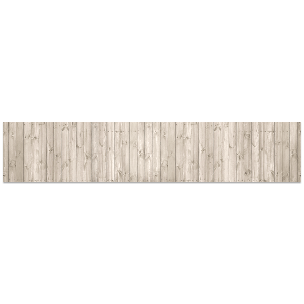 Wandtattoos: Plattform aus rustikalem Holz