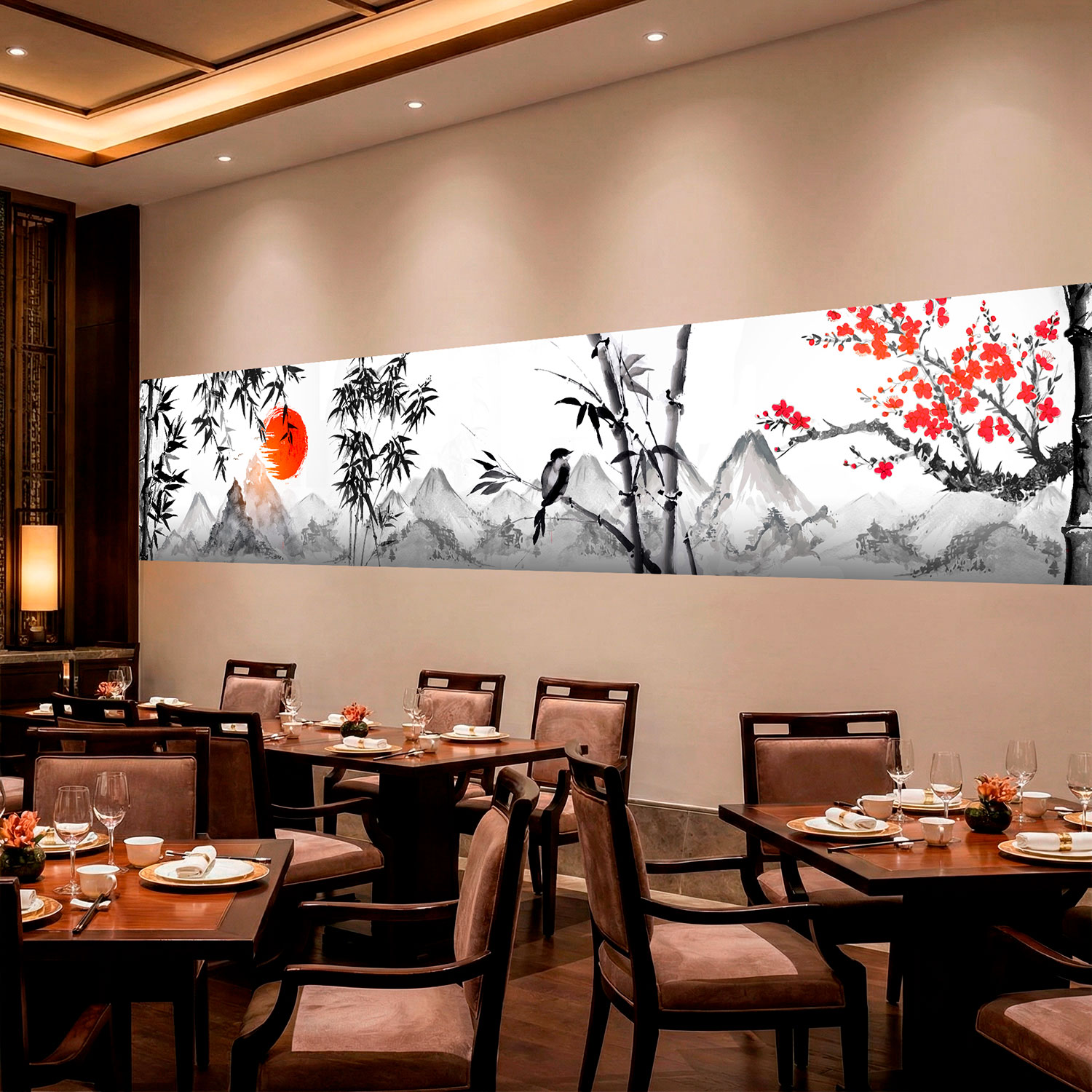 Wandtattoos: Landschaft im japanischen Stil