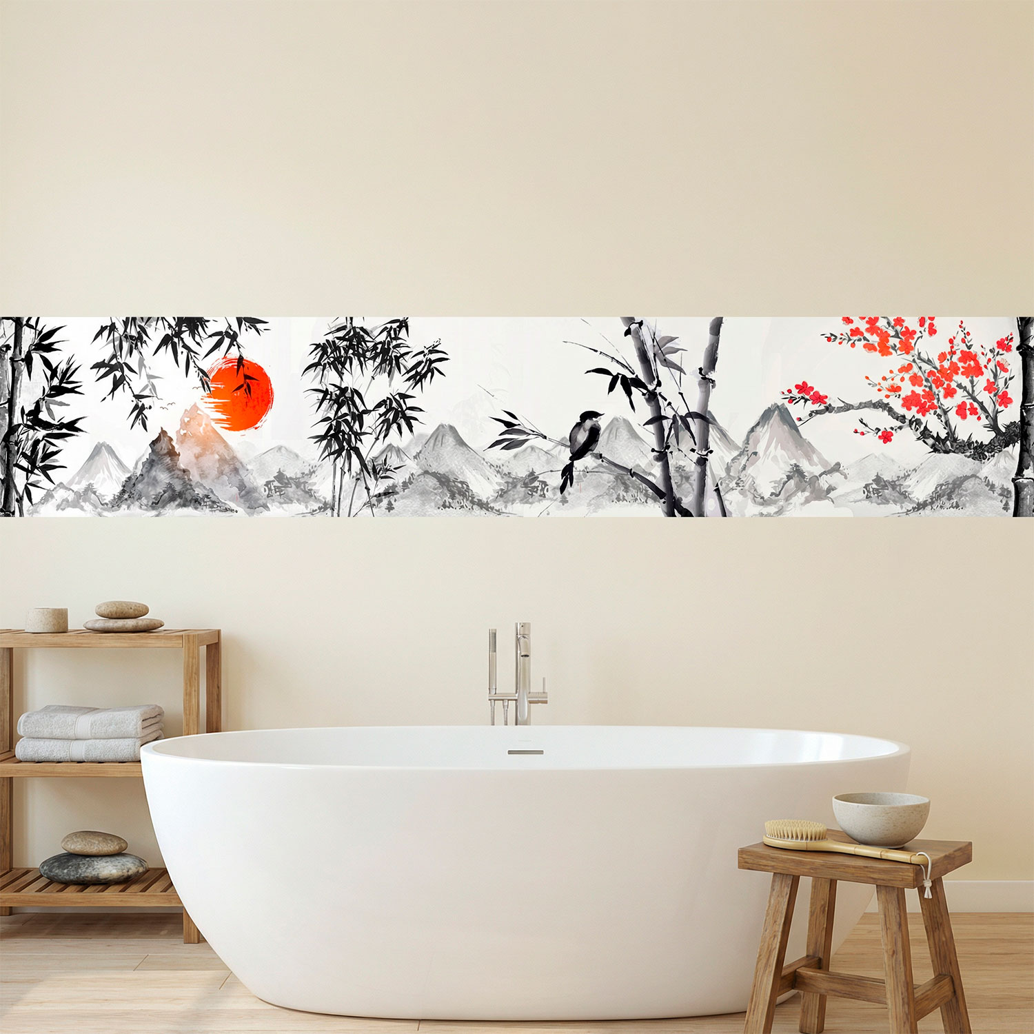 Wandtattoos: Landschaft im japanischen Stil