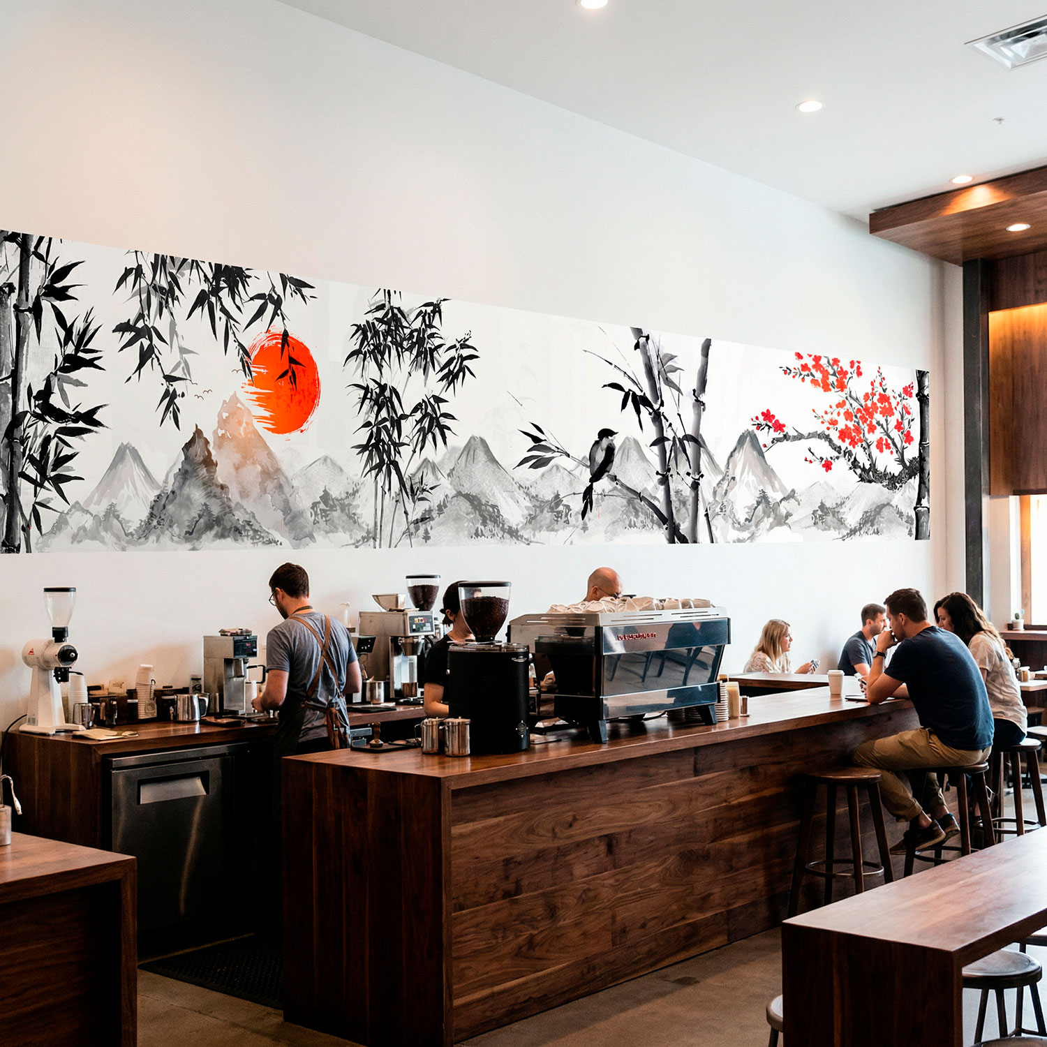 Wandtattoos: Landschaft im japanischen Stil