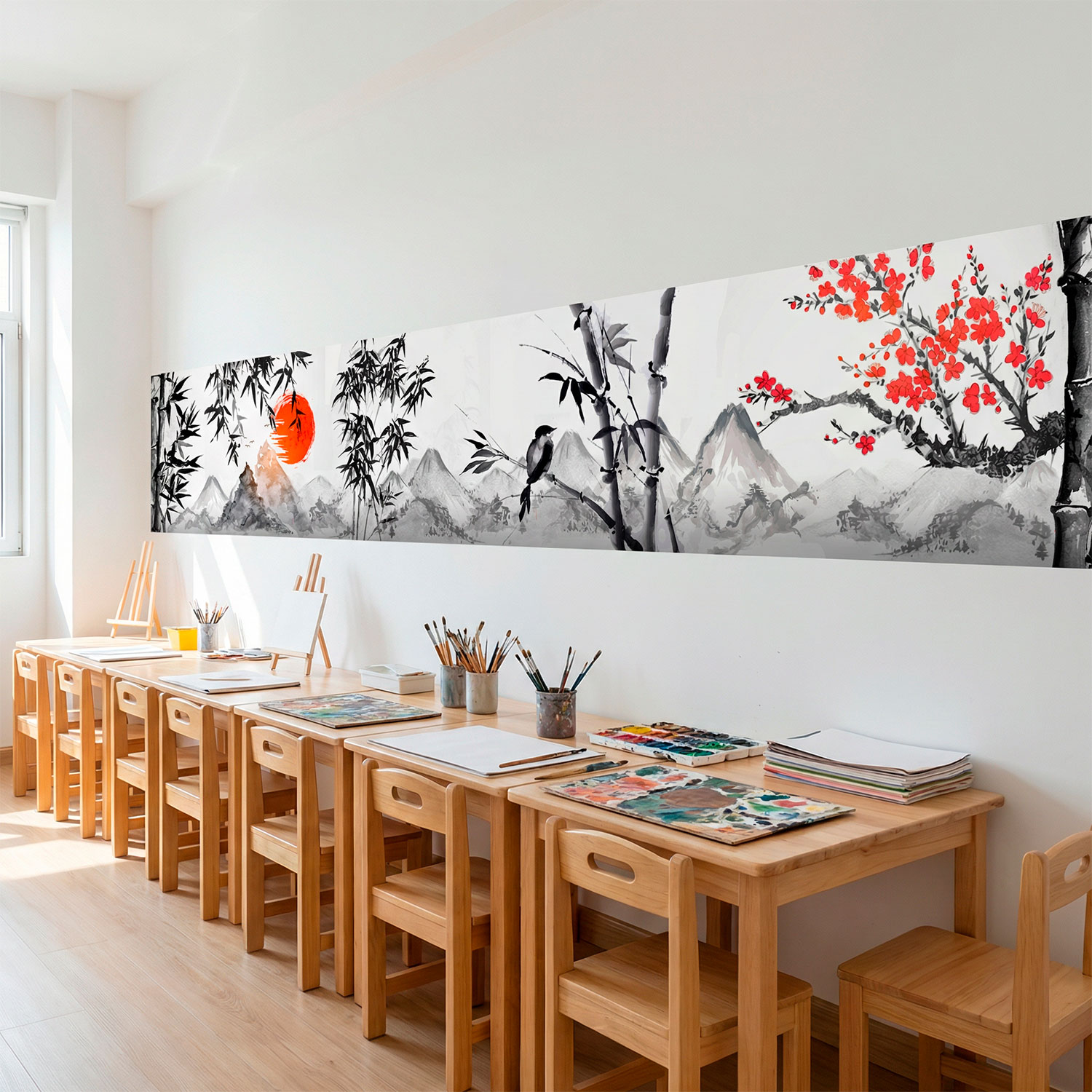 Wandtattoos: Landschaft im japanischen Stil