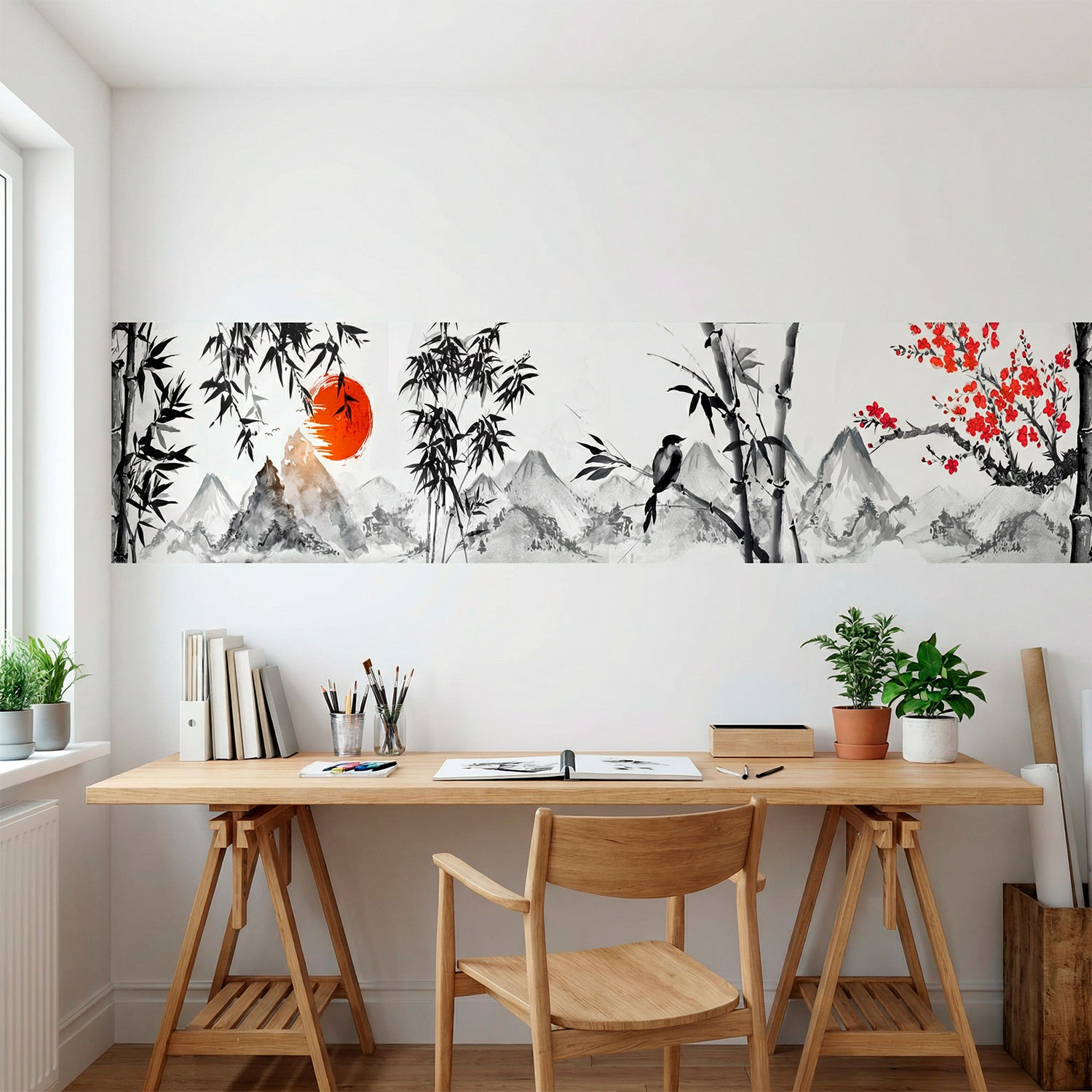 Wandtattoos: Landschaft im japanischen Stil