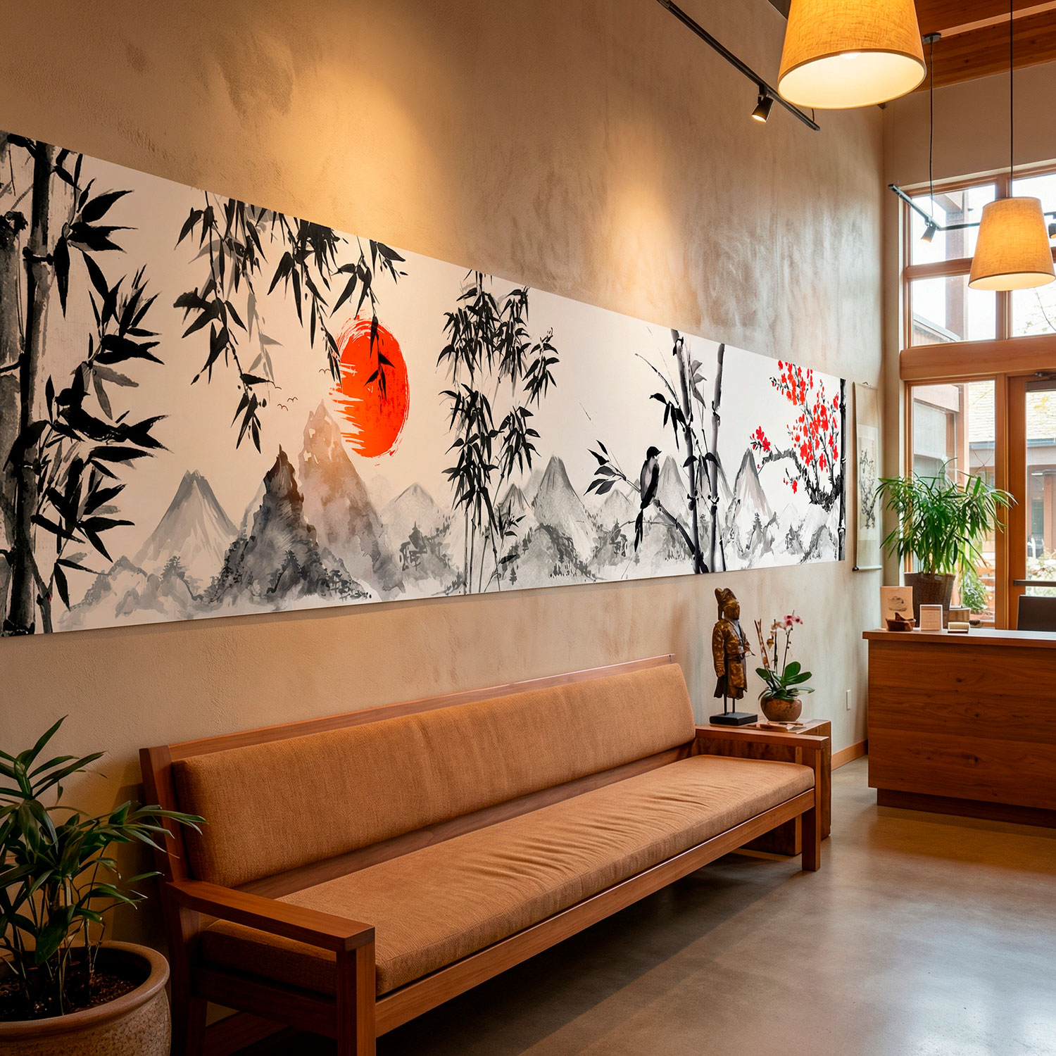 Wandtattoos: Landschaft im japanischen Stil