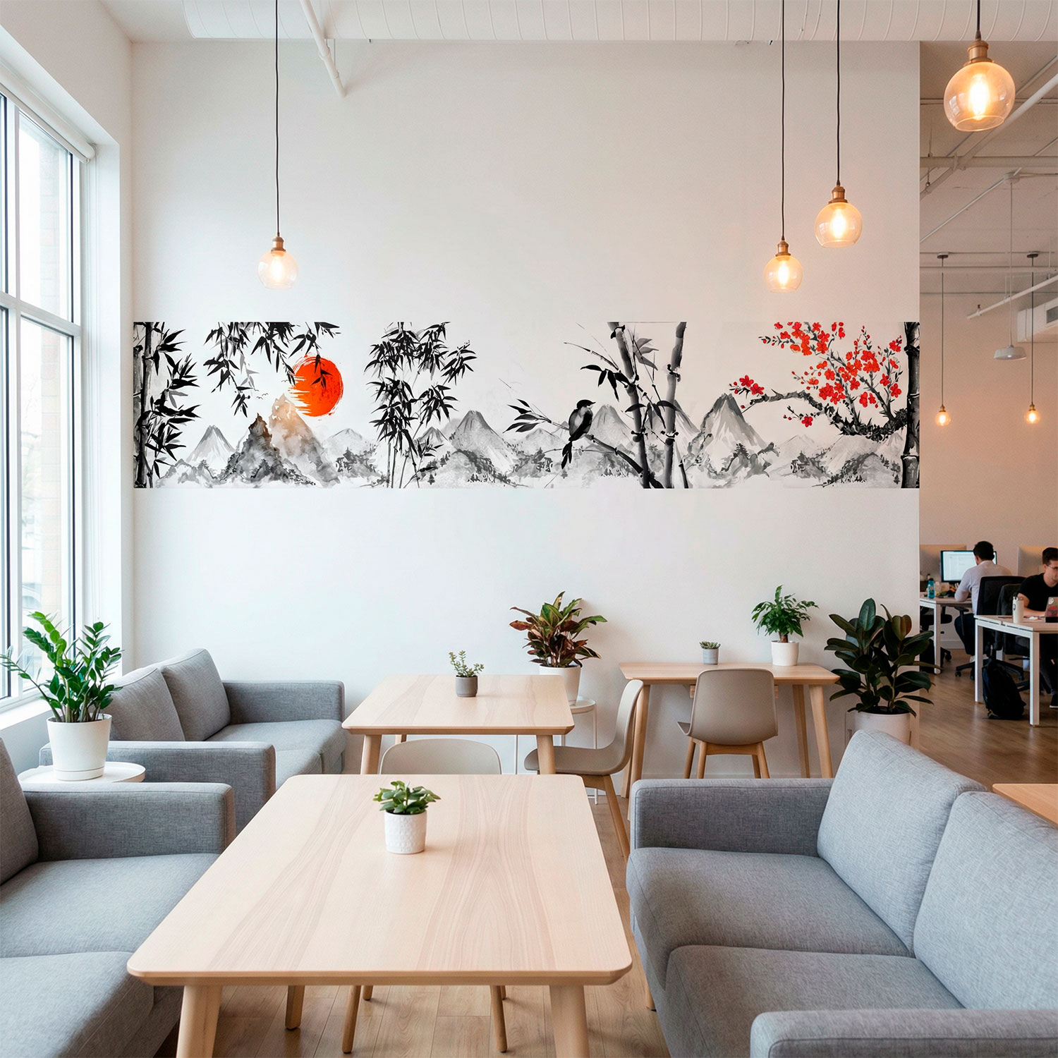 Wandtattoos: Landschaft im japanischen Stil