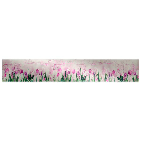 Wandtattoos: Tulpen und Ornamente