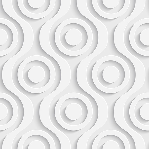 Wandtattoos: Kreise auf weißem Hintergrund