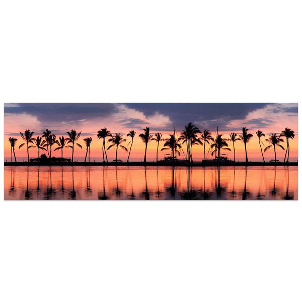 Wandtattoos: Palmen bei Sonnenuntergang