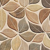Wandtattoos: Tapisserie braune Blätter 3