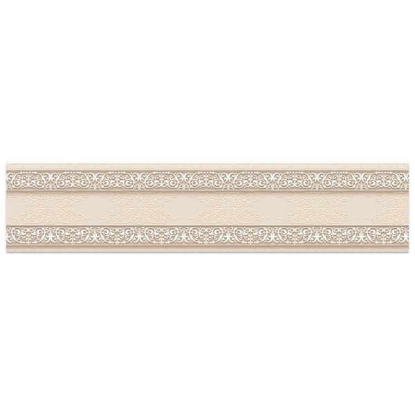 Wandtattoos: Creme-Verzierungen