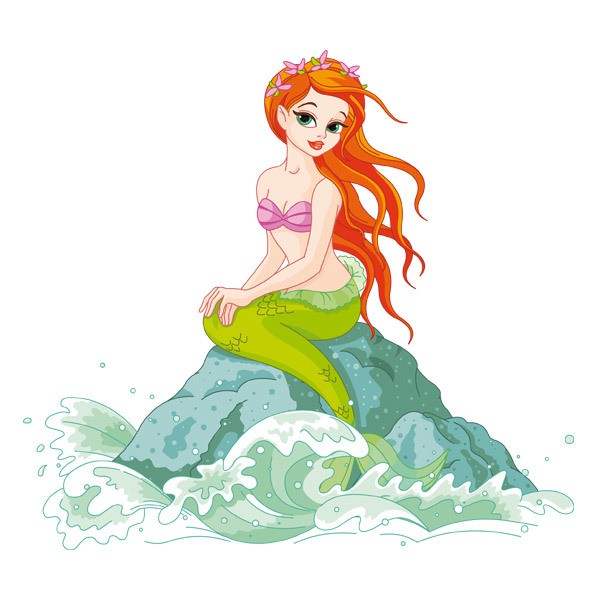 Kinderzimmer Wandtattoo: Meerjungfrau Ariel