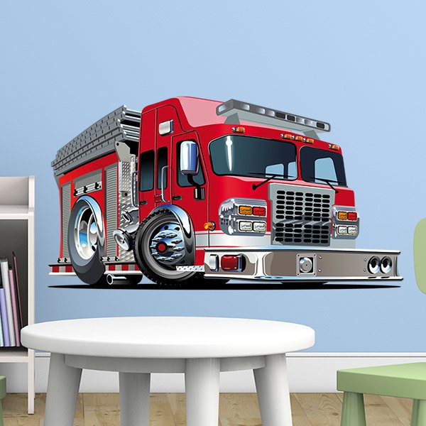 Kinderzimmer Wandtattoo: Feuerwehrspender