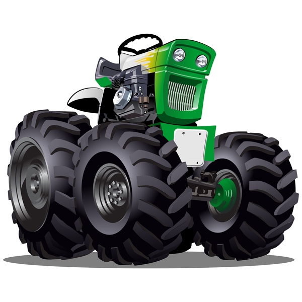 Kinderzimmer Wandtattoo: Monster Truck Traktor