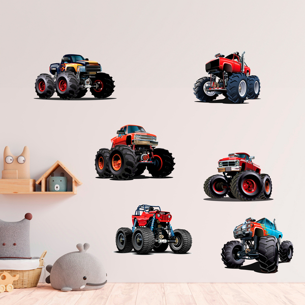 Kinderzimmer Wandtattoo: Kit Monster Truck