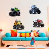 Kinderzimmer Wandtattoo: Kit Monster Truck Big 5