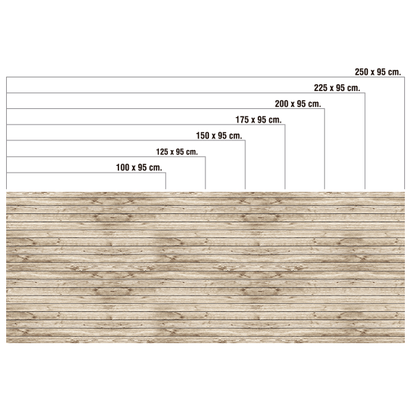 Wandtattoos: Rustikales Holz