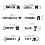 Wandtattoos: Bekleidungsetiketten auf Spanisch 2