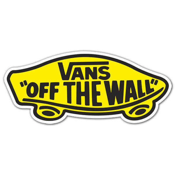 Aufkleber: Vans off the wall gelb